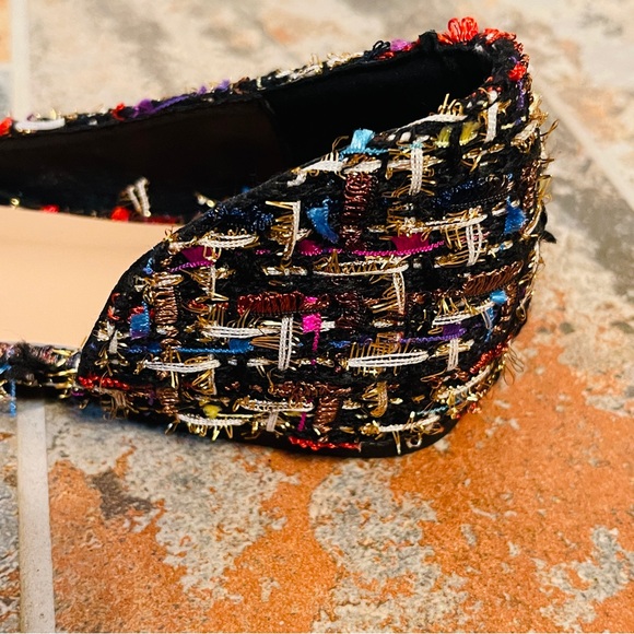 💕NWOB! Gorgeous & Colorful Plaid D’Orsay Style Wool Flats! - Picture 9 of 13